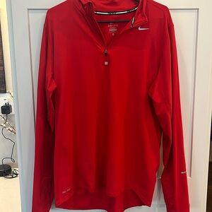 Red Dri-Fit Quarter Zip